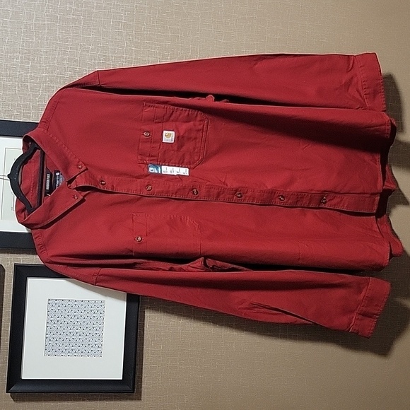 Carhartt Men's Rugged Flex Long Sleeve Work Shirt - Picture 2 of 13